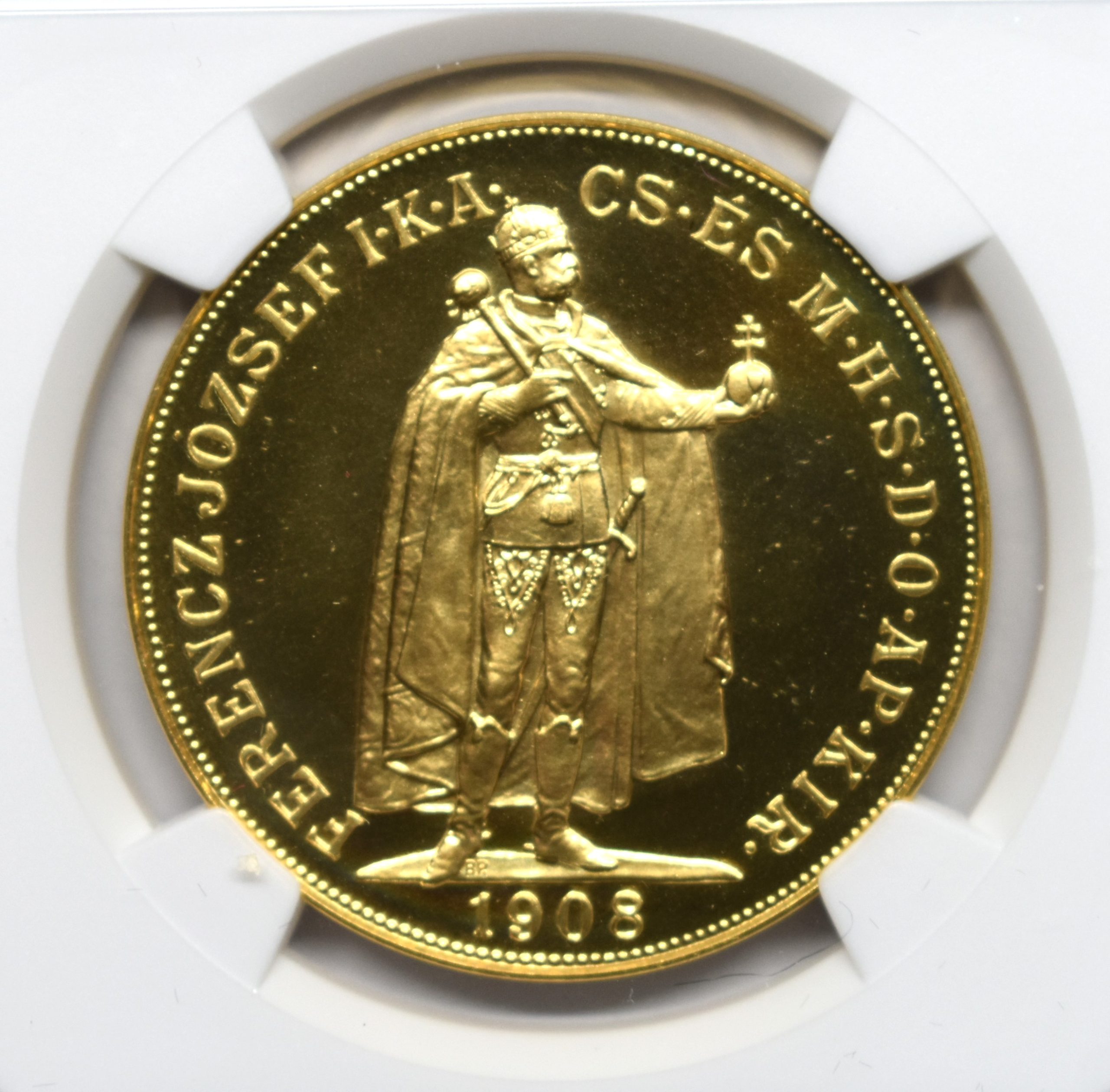ハンガリー ５コロナ 銀貨 フランツ・ヨーゼフ１世 1908年 | www ...